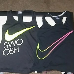 Nike razor back tank tops